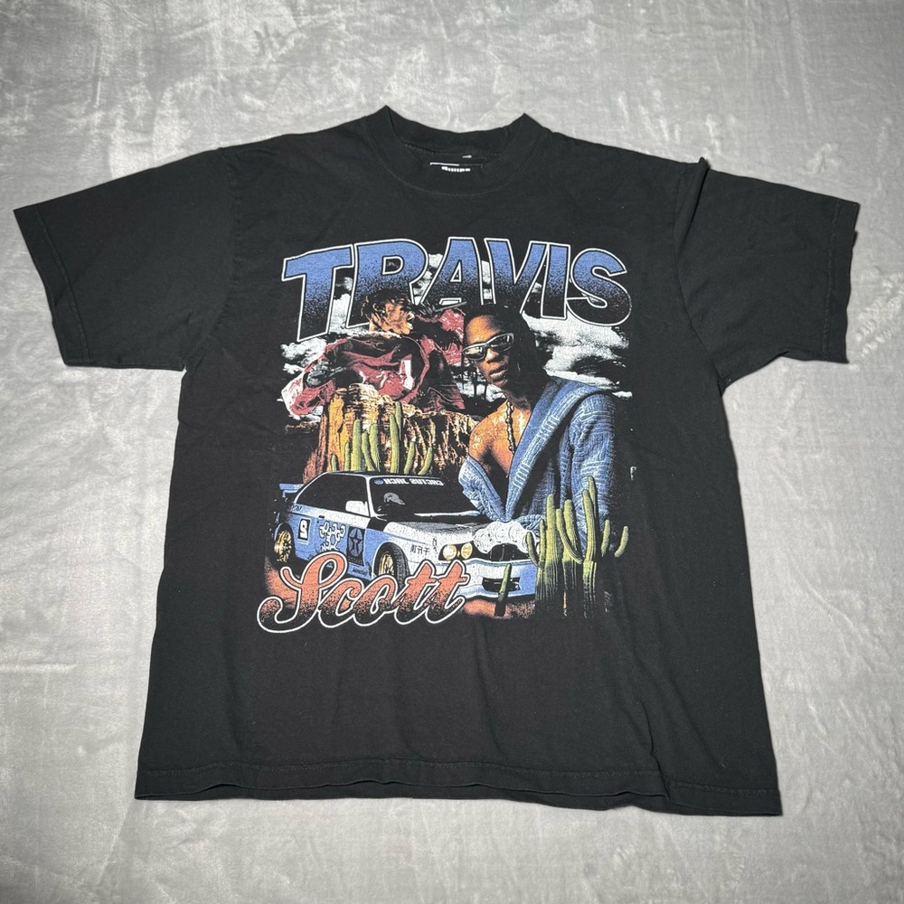 Black Graphic T-Shirt Travis Scott